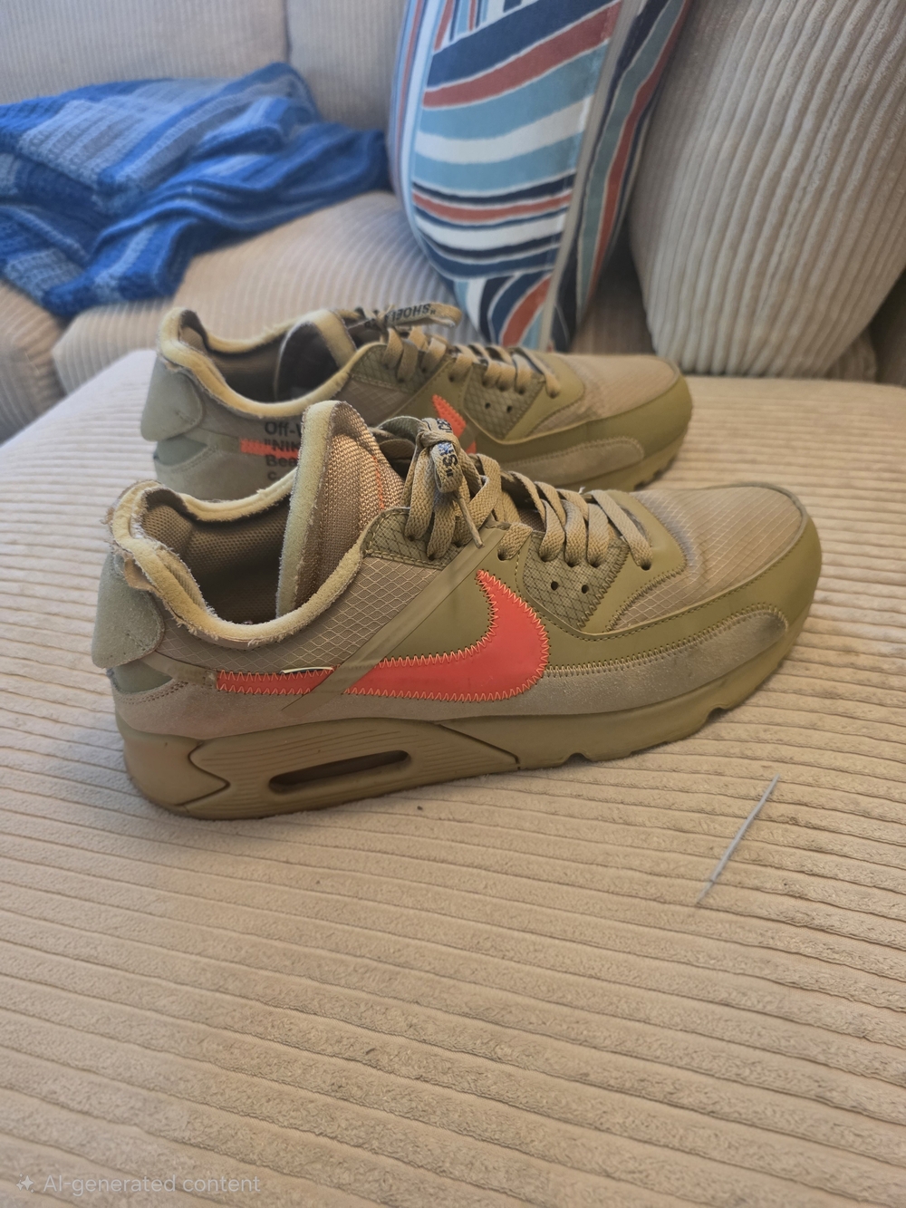Nike Air Max 90 'The Ten' Off-White Collab Desert Mango